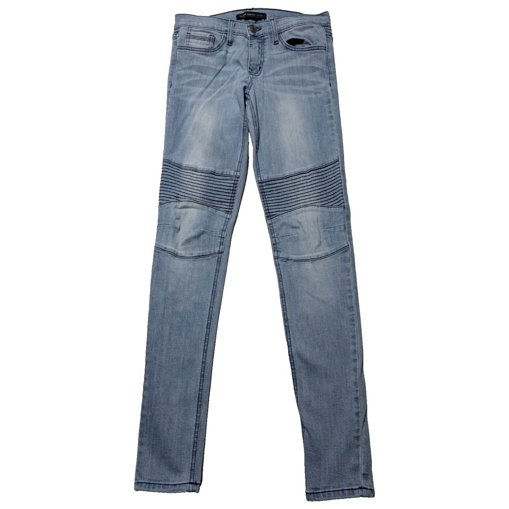 FLYING MONKEY Women 26‎ Skinny Moto Stretch Denim Jeans Made In USA